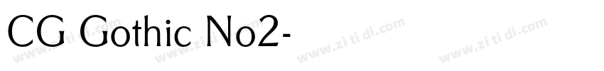 CG Gothic No2字体转换